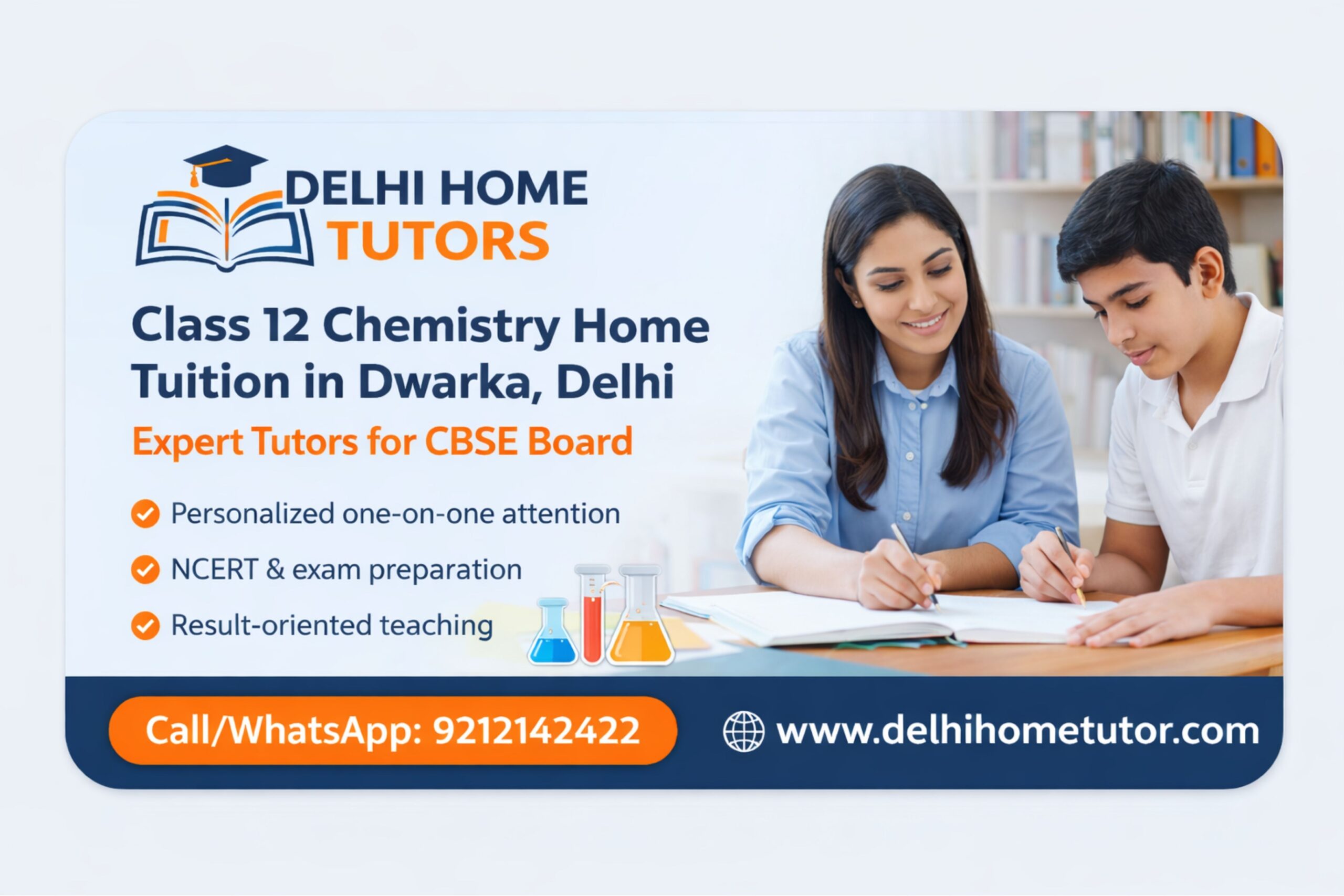 Class 12 Chemistry Home Tuition in Dwarka Delhi